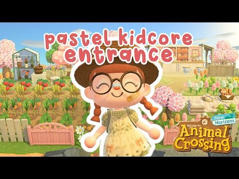 PASTEL KIDCORE Entrance | Speed Build | ACNH