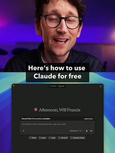 How to use Claude for free, and some ways to get the most out of a free Claude account. This video gives a clear overview of what features you can use on a free plan with Anthropic's state-of-the-art AI, and some tips to get ther most out of your Claude usage limits. #claude #anthropic #ai #artificialintelligence #tech #technology #learnontiktok