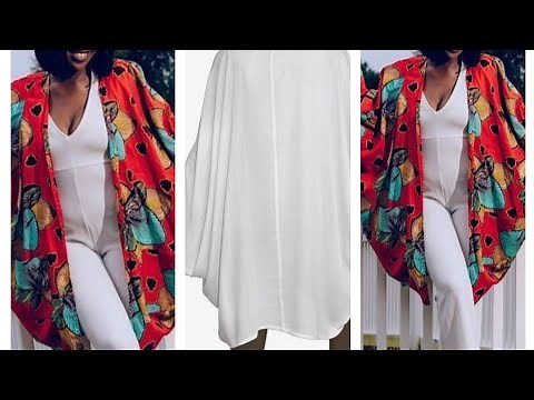 How to Make a Cocoon Jacket / How to Cut and Sew a Cocoon Suit Jacket | Rectangular Jacket.