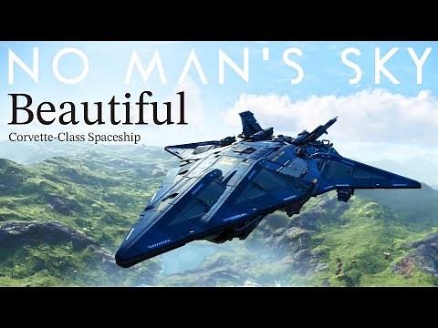 [No Man's Sky] A Versatile Corvette-Class Spaceship with a Beautiful Silhouette