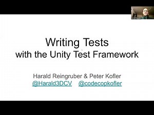Writing Tests with the Unity Test Framework