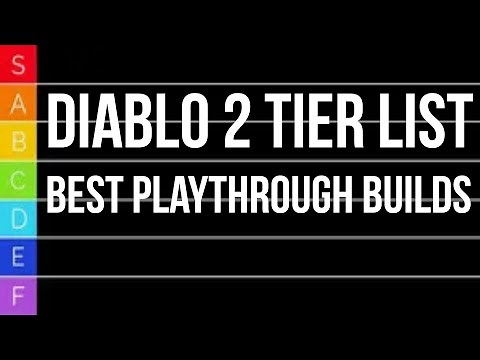 Diablo 2 TIER LIST - Best PvM Playthrough Characters (SSF)