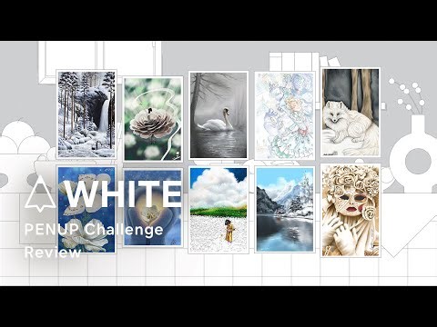 [PENUP] Challenge Review : Let's Draw White