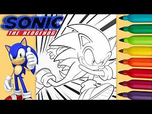 Coloring Sonic the Hedgehog! 💙🎨 Fun Art for Kids