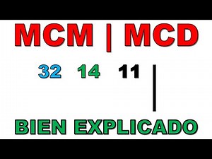 MINIMO COMUN MULTIPLO Y MAXIMO COMUN DIVISOR | mcm y MCD VIDEO 5
