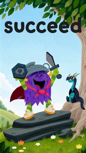 Kindergarten Sight Words: succeed (Scaredy Monster By Epic Book Series)