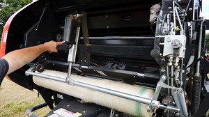 Kubota Tractor Corporation BV4160 hay baler in action at Messick Farm Equipment | Messick Farm Equipment
