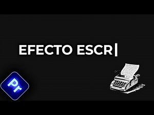 WRITE Effect in Premiere Pro (Quick Tutorial)