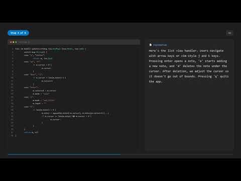 Create a note taking apps using bubbletea