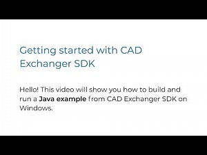 How to build and run a Java example from CAD Exchanger SDK