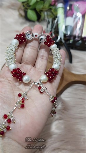 DIY Name Initial Gajra Bracelet Tutorial
