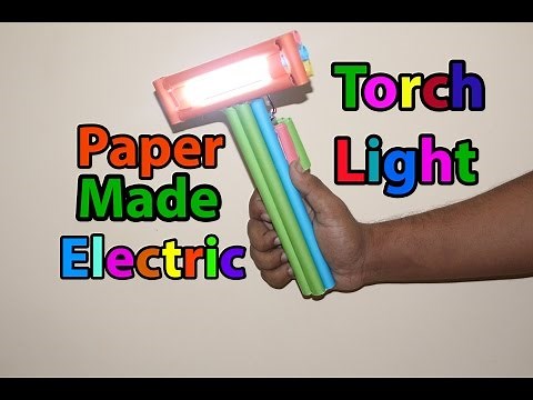 How to make a Homemade Flashlight from Paper (Torch Light) | Easy Tutorial