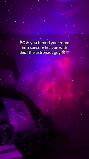 It literally looks like space 😍🎆 #galaxylight #leds #sensory #tiktokmademebuyit #tiktokshop #amazonfinds #ledlights