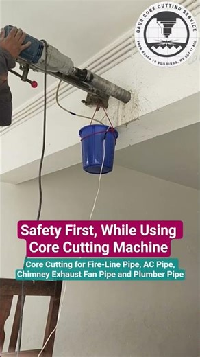 Safety First, While Using Core Cutting Machine #safetyfirst