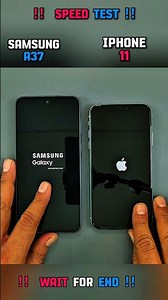 ⚡🚀 SAMSUNG A37 VS IPHONE 11 SPEED TEST !!💥😱