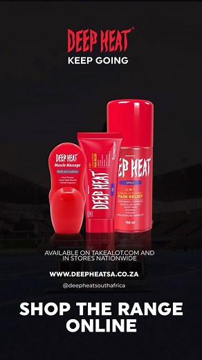 Introducing the Deep Heat range! Rubs, Sprays & Roll-Ons for Clinically Proven Pain Relief. Deep Heat warms away pain by heating up sore joints and muscles, promoting blood flow and pain relief. #DeepHeat #DeepHeatSouthAfrica #WarmUp #Exercise #PainRelief #KeepGoing #Motivation #Fitness | Deep Heat South Africa