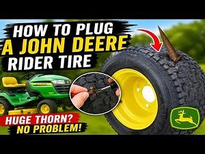 HOW TO PLUG A FLAT LAWN MOWER TIRE