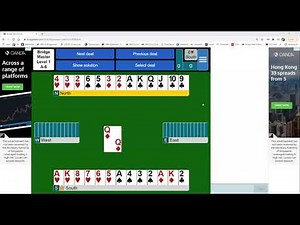 BM12. BridgeMaster Level 1 A-6. Discarding losers from a long suit of winners in side suit.