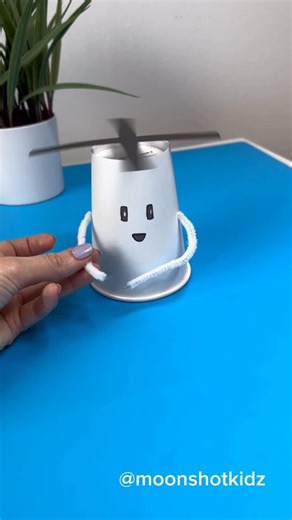 DIY electronics, stem and science activities for beginners on Instagram: "DIY “Cup robot” interactive craft. Easy and fun paper circuit project for beginners. You will need: - Micro dc motor - Conductive copper tape - Coin cell battery 3v (CR2032) - Paper - Paper cup - Pipe cleaners - Markers Warning: this project should be done under adult supervision. ©️ @Moonshotkidz – All rights reserved. Reproduction, distribution, or use of this artwork and video without permission is prohibited. For licen