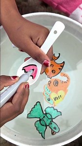 How to make a umbrella with flot water drawing #shorts