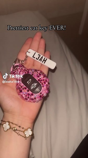 Beautiful Custom Pink Car Key Design Ideas