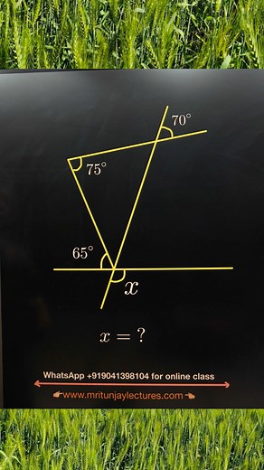 19K views · 78 reactions | Find angle x #geometric #angle #geometry #mritunjaylectures #parallellines #grade8students #grade10students | Mritunjay Lectures | Facebook