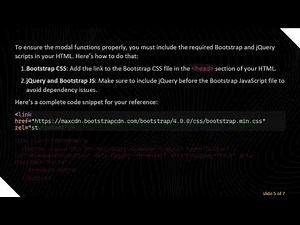 How to Display a Bootstrap Modal Using an Anchor Tag