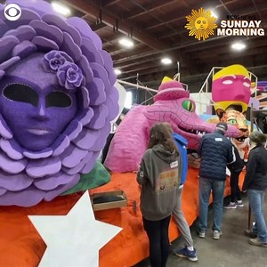 18K views · 846 reactions | Preparations were underway over the weekend as people put the finishing touches on floats that will take part in the Rose Parade. The parade is New Year's Day before the Rose Bowl college football game. https://cbsn.ws/3sGIPII | CBS Sunday Morning | Facebook