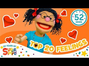 Top 20 Feelings Songs | ❤️ Best Toddler Songs About Emotions | Super Simple Songs 20th Anniversary 🎉 - Videos For Kids