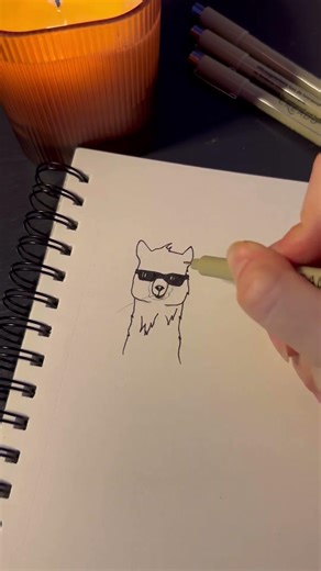 Quick llama sketch ✏️🦙Like for more sketches ❤️#shorts #sketch #art