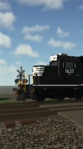 NS 1637 leads a Local on the Lancaster sub #train #railfan #norfolksouthern #roblox #shorts