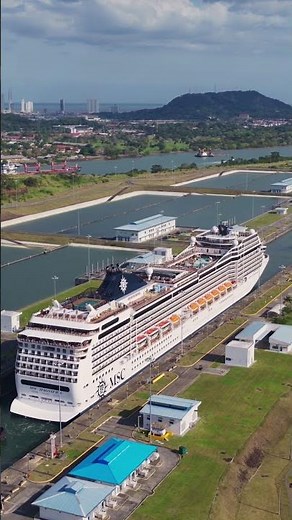 Connecting two oceans, MSC Magnifica transits the iconic Panama Canal on her 2026 World Cruise