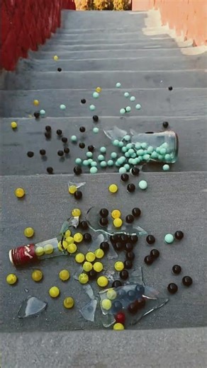 Glass Bottle Break in Slow Motion 💥 | Satisfying Experiment #shorts