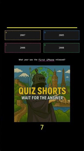 What year was the first iPhone released? | QUIZ SHORTS