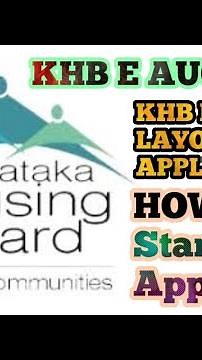KHB E AUCTION karnataka housing board e auction how to apply New Layout Application KHB AUCTION Site