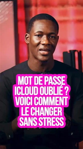 Mot de passe iCloud oublié ? Voici comment le changer sans stress 😌🔥” Ne panique plus si tu as oublié ton mot de passe iCloud ! Regarde cette astuce claire et rapide pour tout remettre en ordre. #iPhoneAstuces #iOSSecrets #TikTokTechAfrica | Moctar Dramé