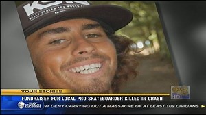 Fundraiser for local pro skateboarder killed in crash