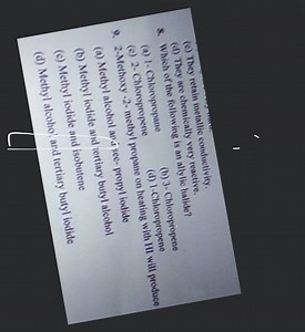 2-Methoxy -2 - methyl propane on heating with \mathrm{HI} will ... | Filo