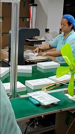 Final Assembly Line: Streamlined Packing of Boxes & Inserts #packaging #factory