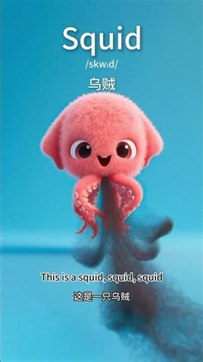 Cute sea creatures learn how to say their names. #cute #sea