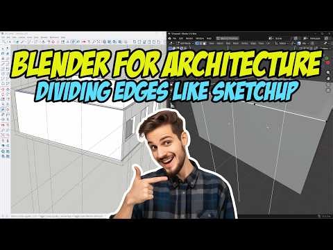 Blender for architecture: Dividing edges like SketchUp