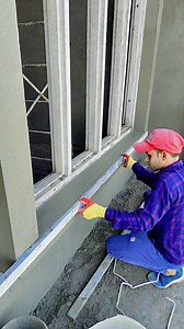 Window plaster design #plaster #design #constructiob | lmp mason work