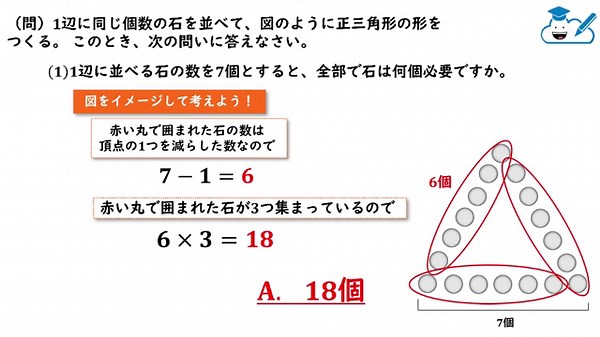 [Algebraic Expression] Find the number of stones needed to form an equilateral triangle! [Junior ...