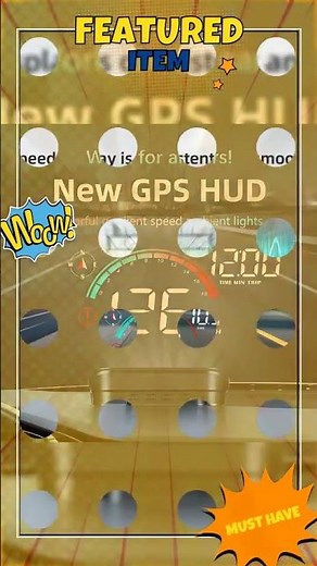 🚘 M22 Universal GPS HUD Speedometer – 3.5" Head-Up Display with MPH/KMH Projection, Dual GPS+Beid...
