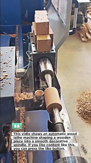 Automatic Wood Lathe Machine – Precision Wooden Spindle Turning Process