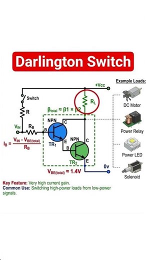 Darlington Switch for heavy loads
