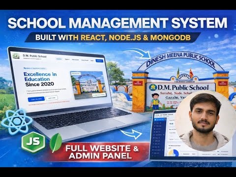 Complete School Management System | React, Node.js, MongoDB
