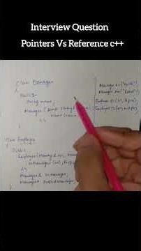 References vs Pointers in c++ #cpp #interview #education #programming #viralvideo #shorts