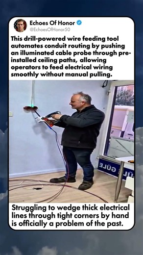 DRILL POWERED WIRE PULLER SPEEDS INSTALLATION