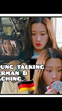 Mun Kayoung talking in German & teaching German to Moonbin from Astro